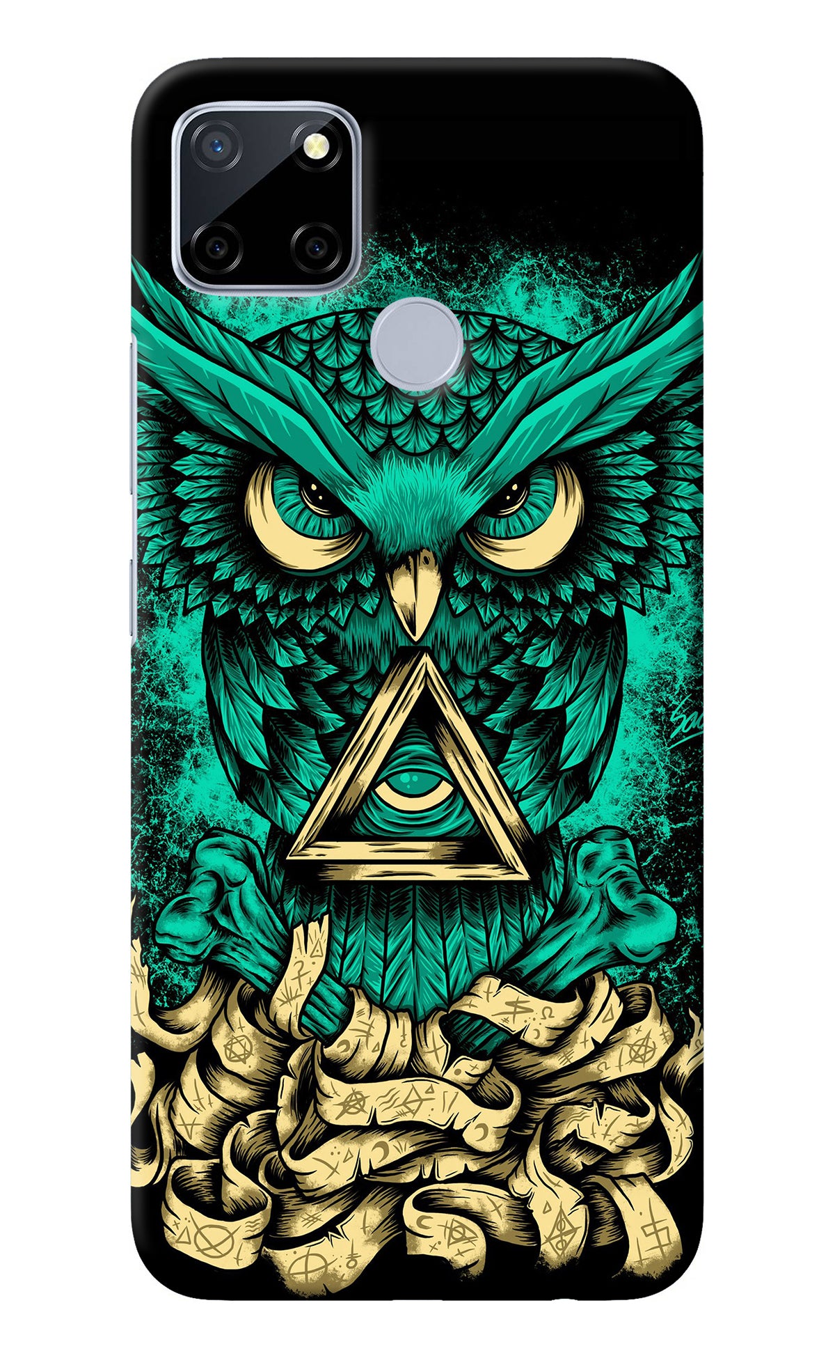 Green Owl Realme C12/Narzo 20 Back Cover