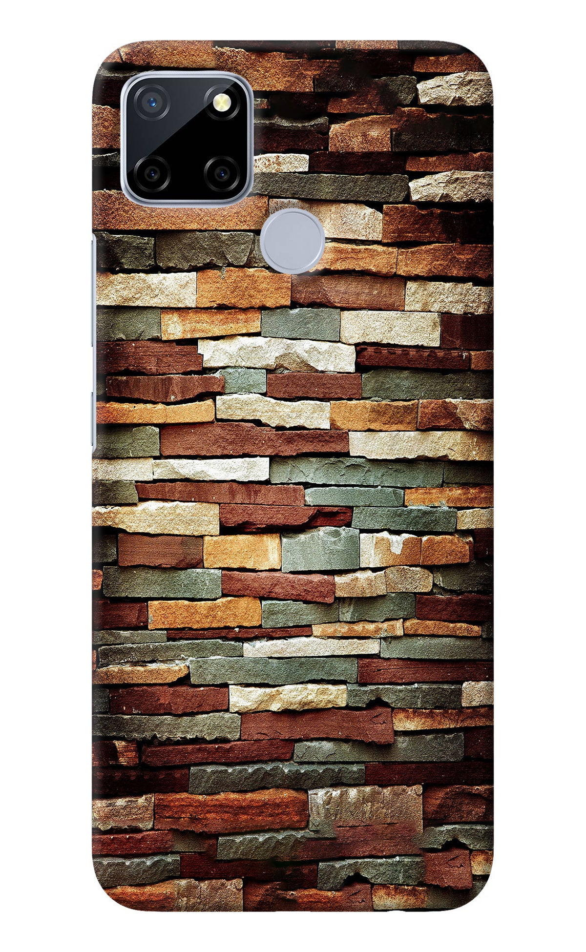 Bricks Pattern Realme C12/Narzo 20 Back Cover