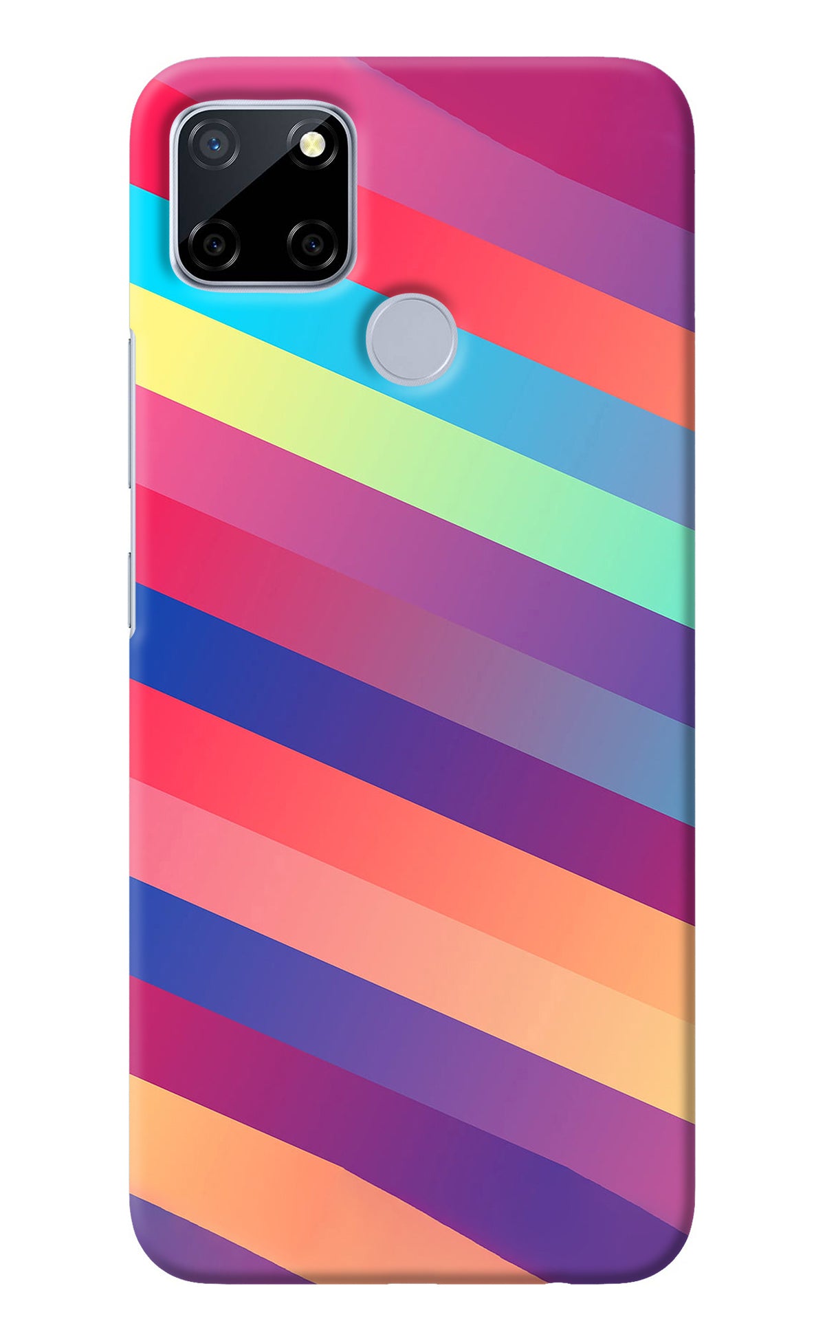 Stripes color Realme C12/Narzo 20 Back Cover