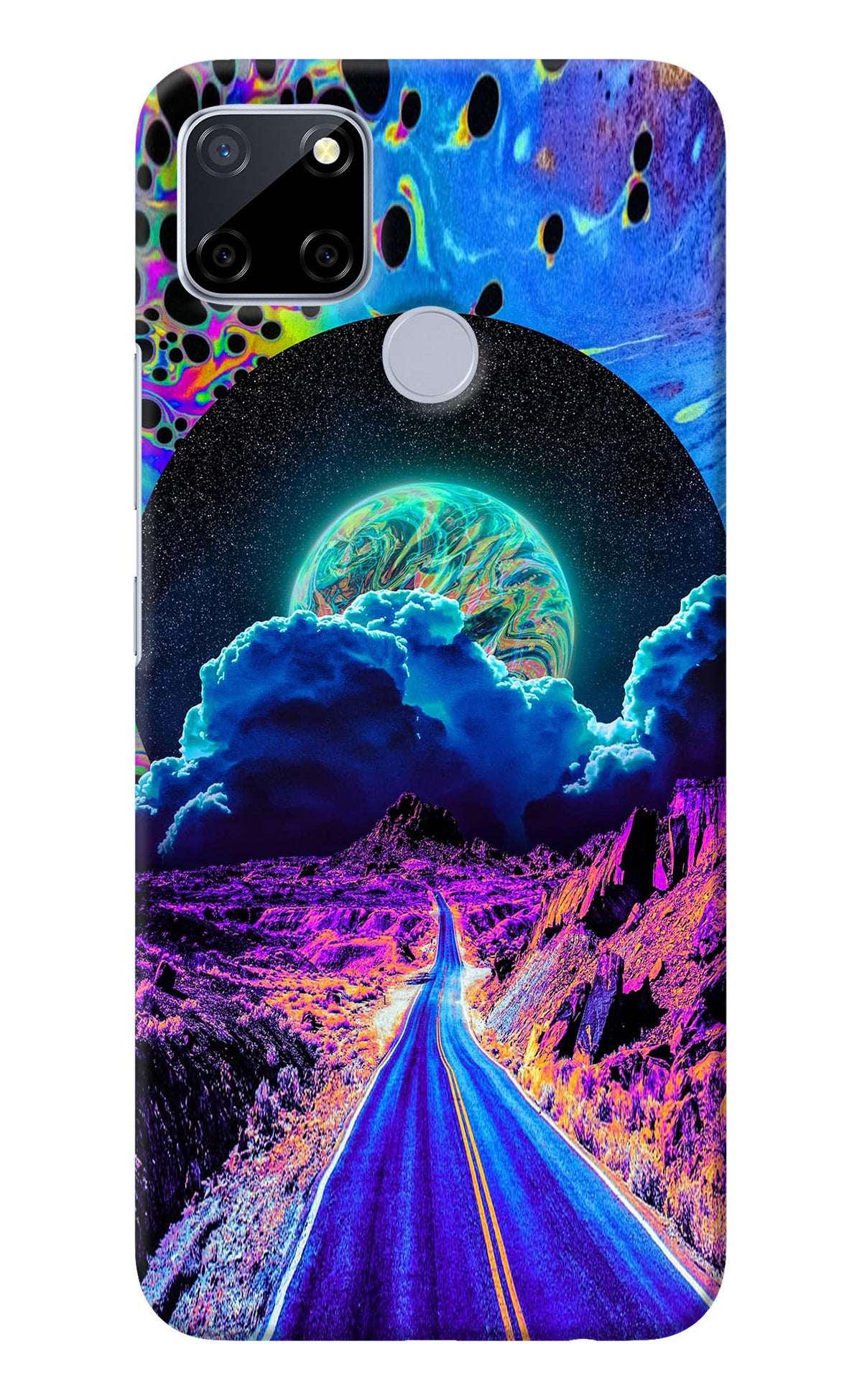 Psychedelic Painting Realme C12/Narzo 20 Back Cover