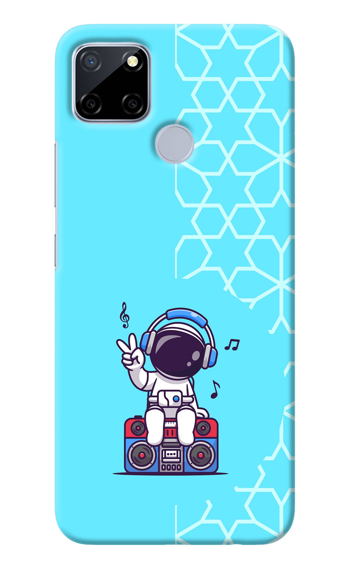 Cute Astronaut Chilling Realme C12/Narzo 20 Back Cover