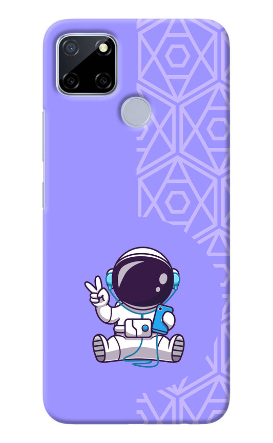 Cute Astronaut Chilling Realme C12/Narzo 20 Back Cover