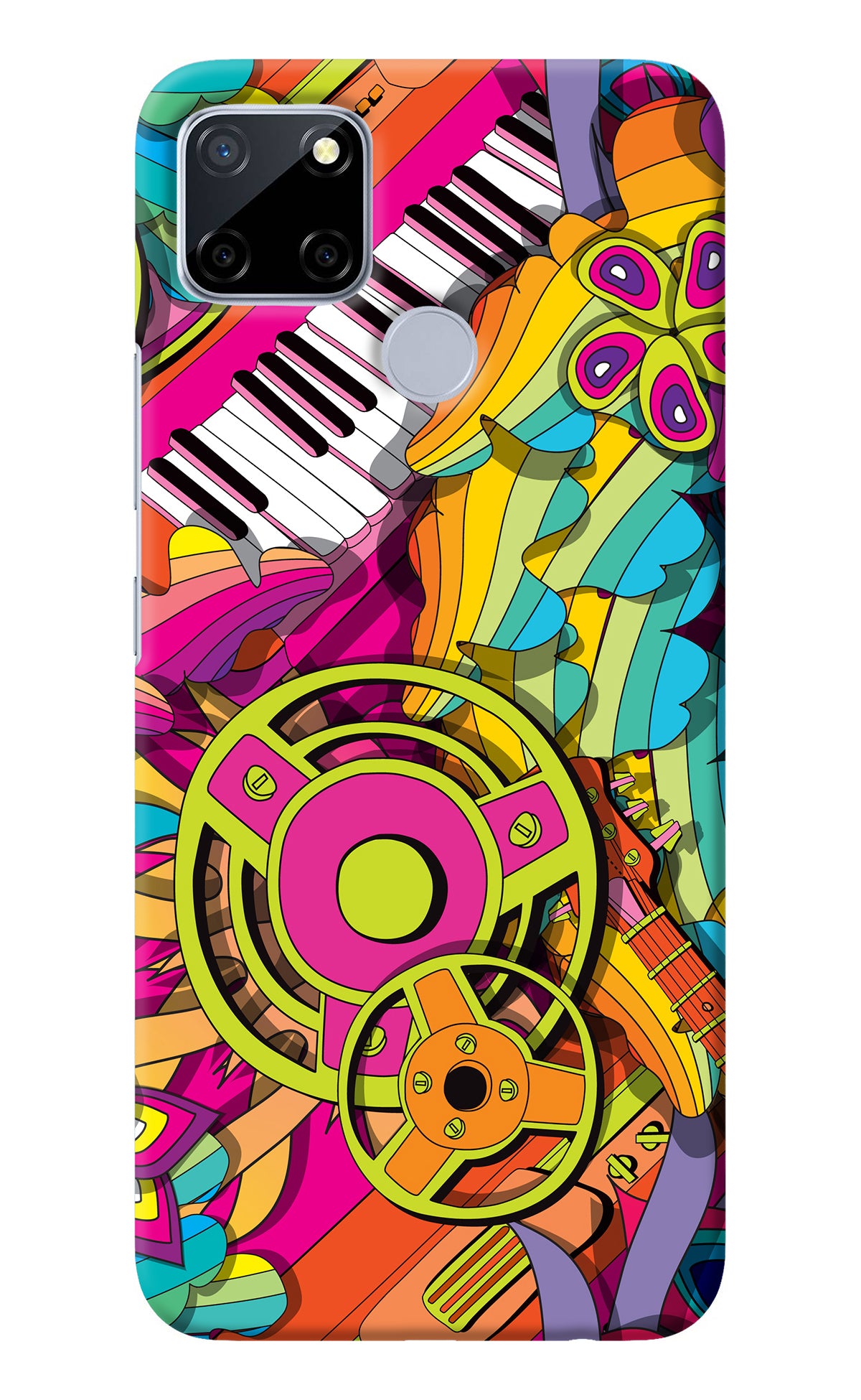 Music Doodle Realme C12/Narzo 20 Back Cover