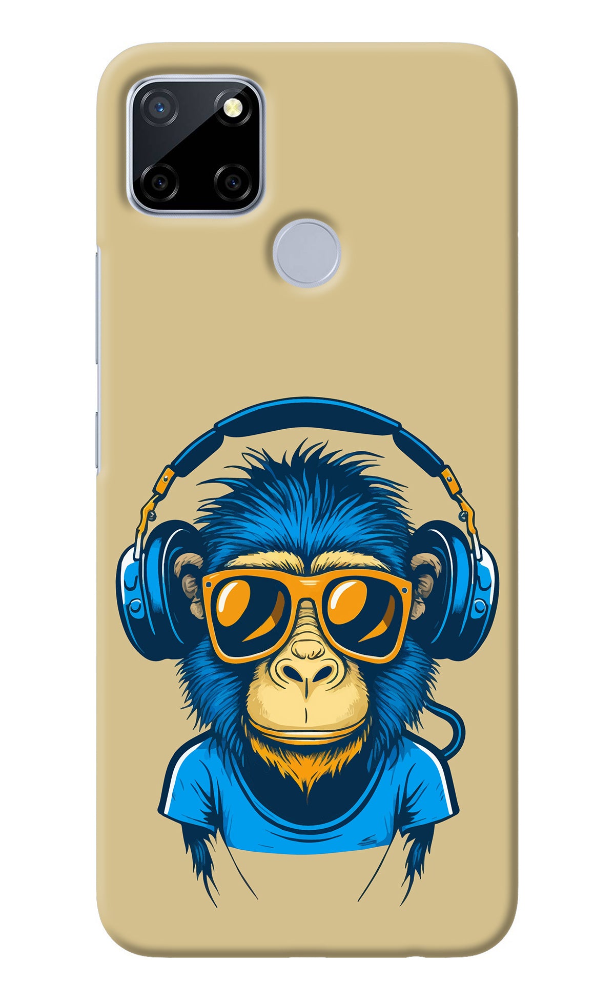 Monkey Headphone Realme C12/Narzo 20 Back Cover