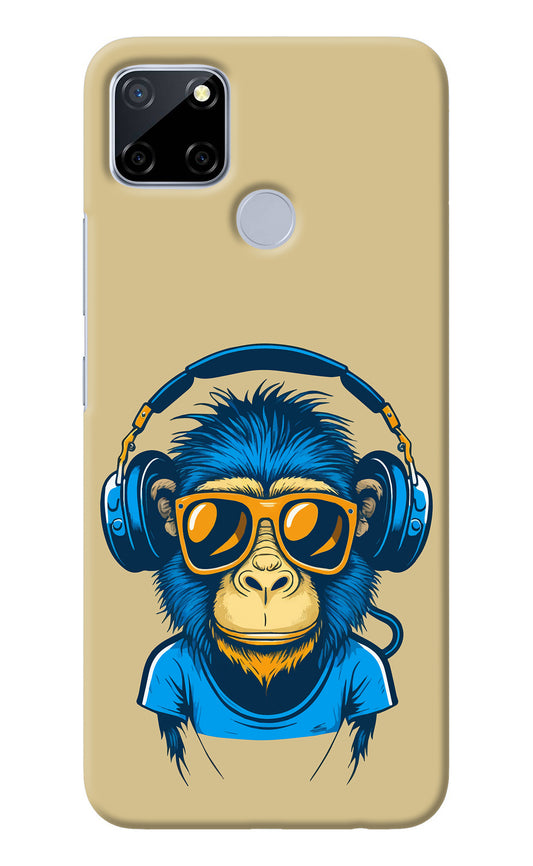 Monkey Headphone Realme C12/Narzo 20 Back Cover