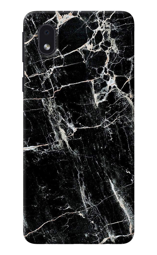 Black Marble Texture Samsung M01 Core Back Cover