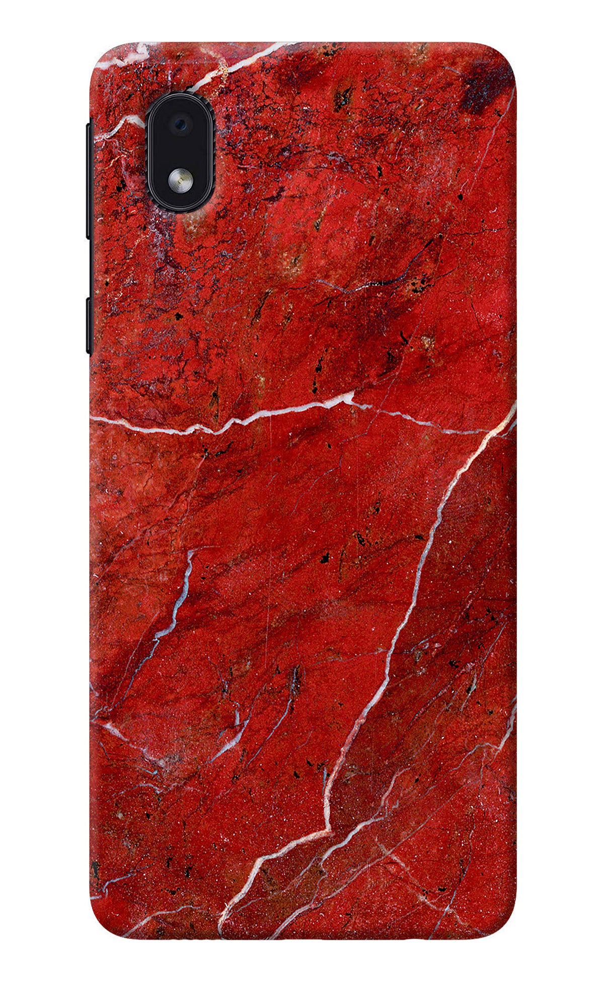 Red Marble Design Samsung M01 Core Back Cover