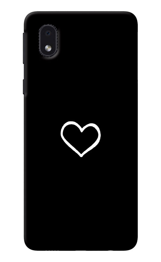 Heart Samsung M01 Core Back Cover