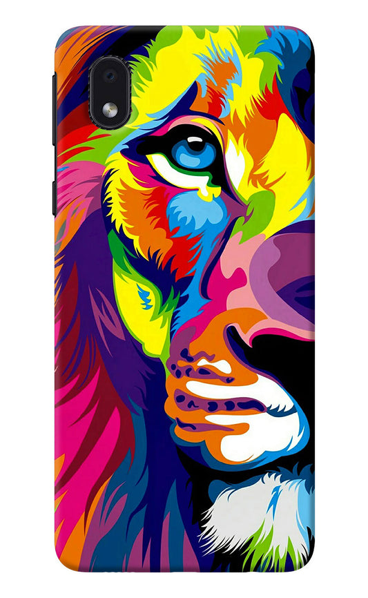 Lion Half Face Samsung M01 Core Back Cover