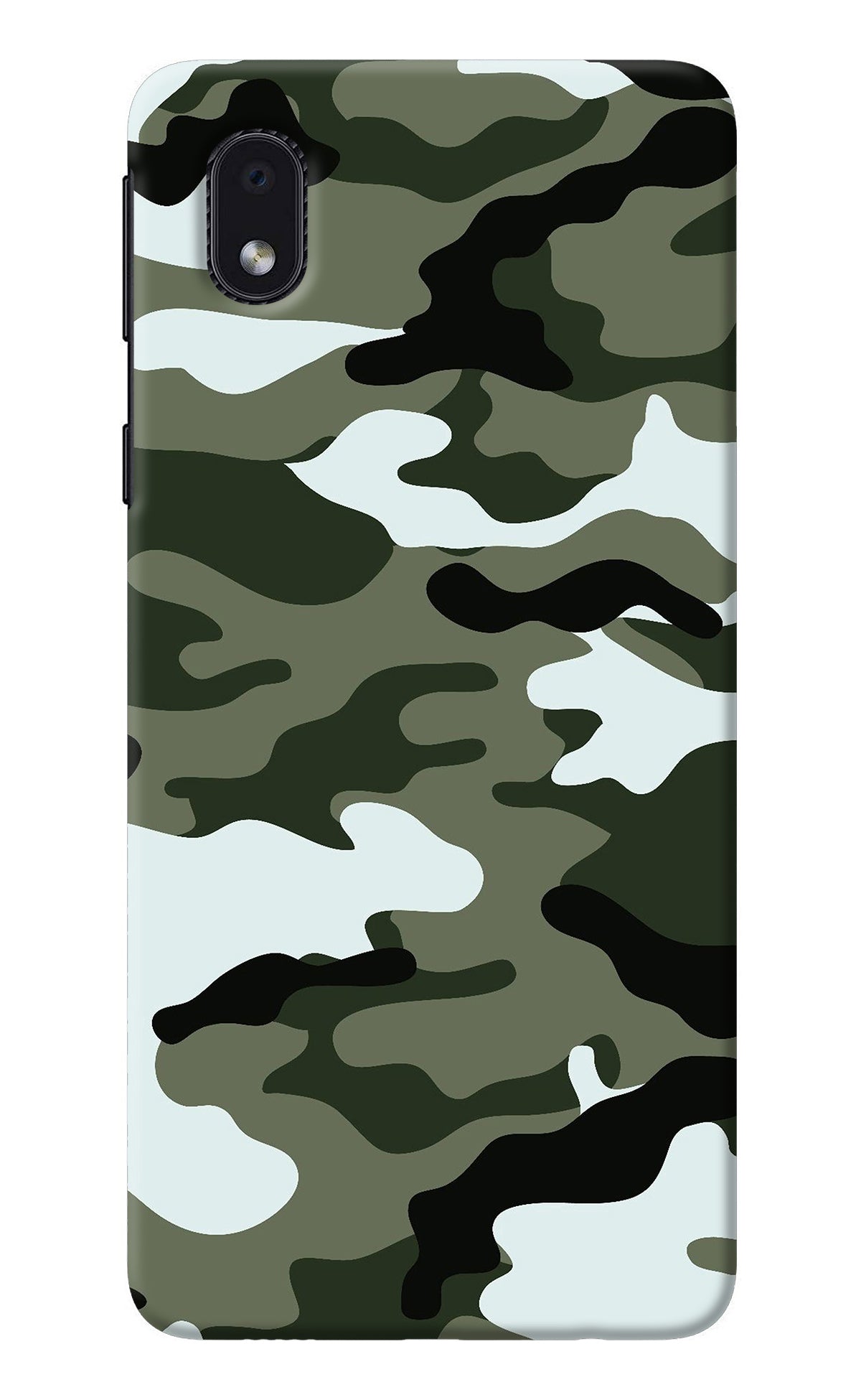 Camouflage Samsung M01 Core Back Cover