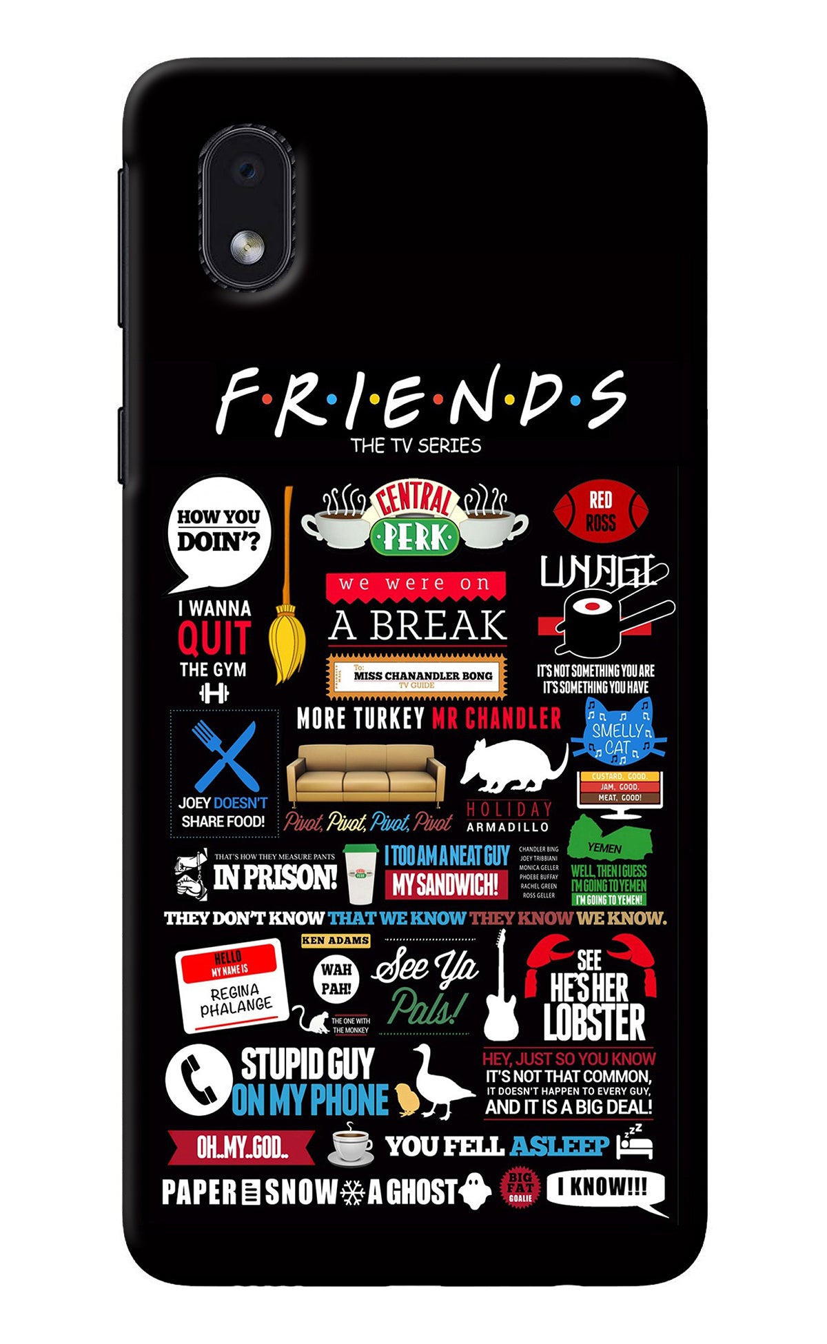 FRIENDS Samsung M01 Core Back Cover