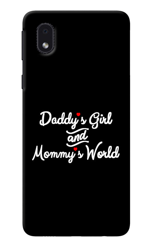 Daddy's Girl and Mommy's World Samsung M01 Core Back Cover