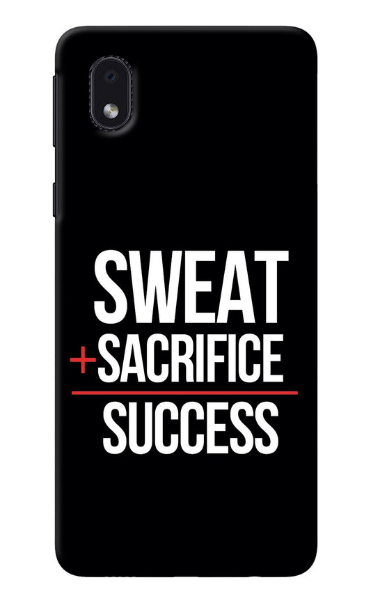 Sweat Sacrifice Success Samsung M01 Core Back Cover