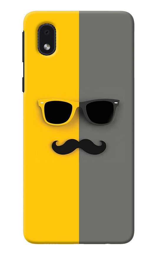 Sunglasses with Mustache Samsung M01 Core Back Cover