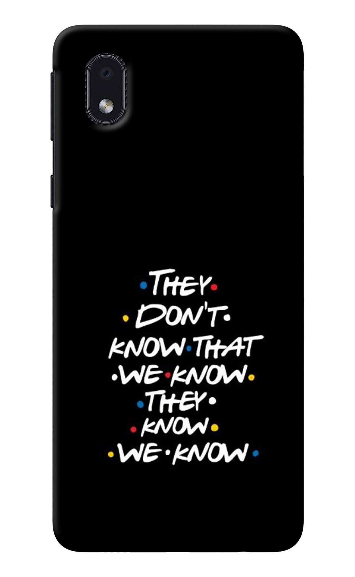 FRIENDS Dialogue Samsung M01 Core Back Cover