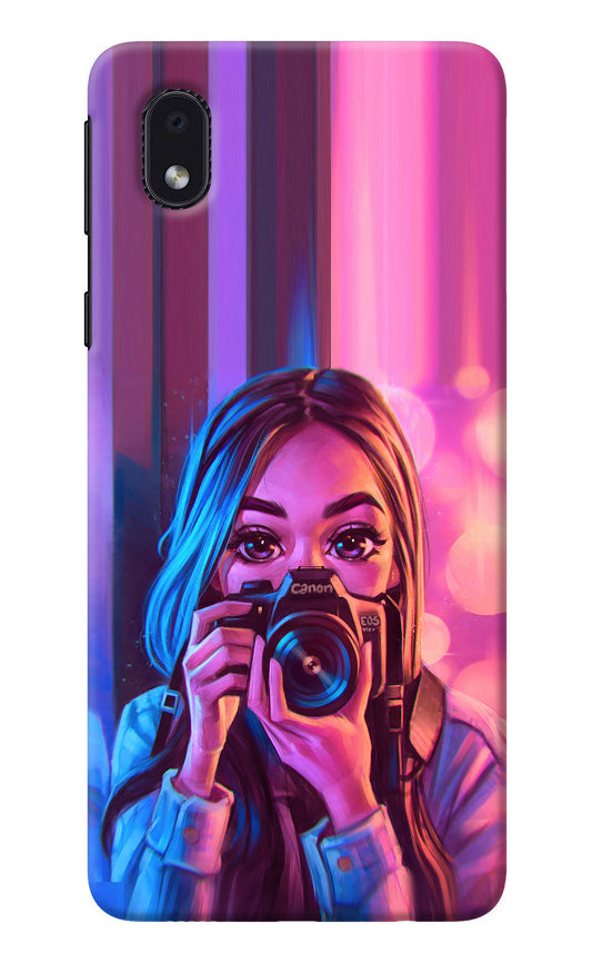 Girl Photographer Samsung M01 Core Back Cover