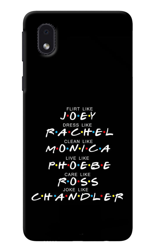 FRIENDS Character Samsung M01 Core Back Cover