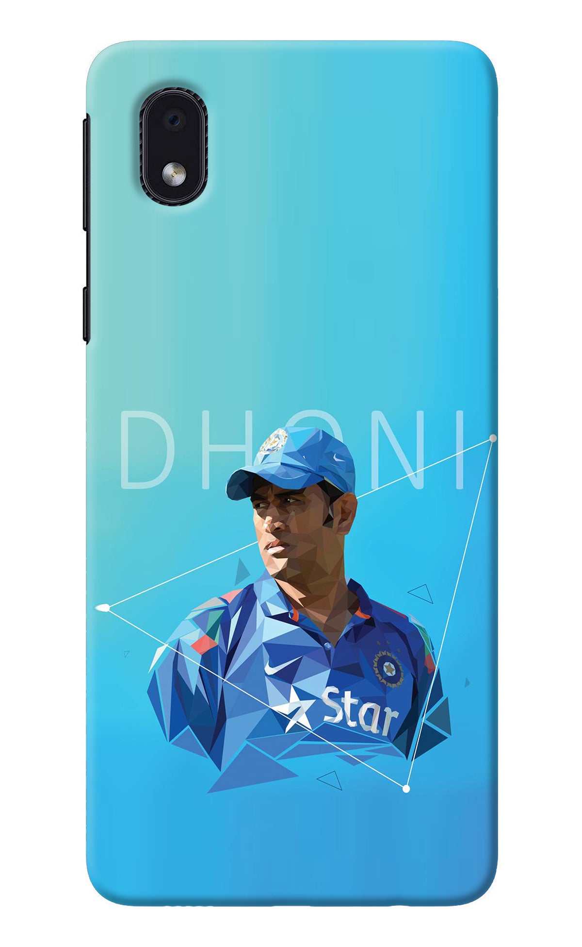 Dhoni Artwork Samsung M01 Core Back Cover