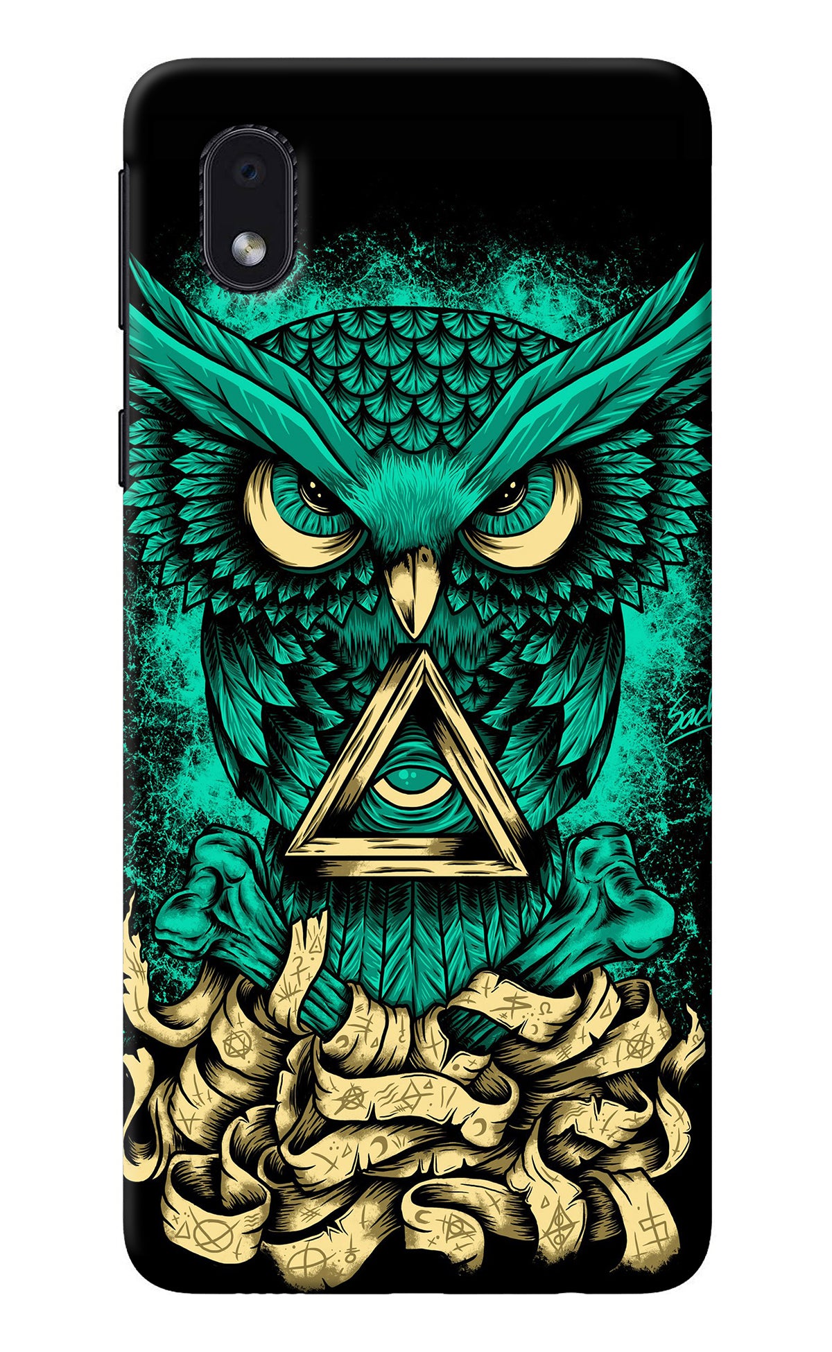 Green Owl Samsung M01 Core Back Cover