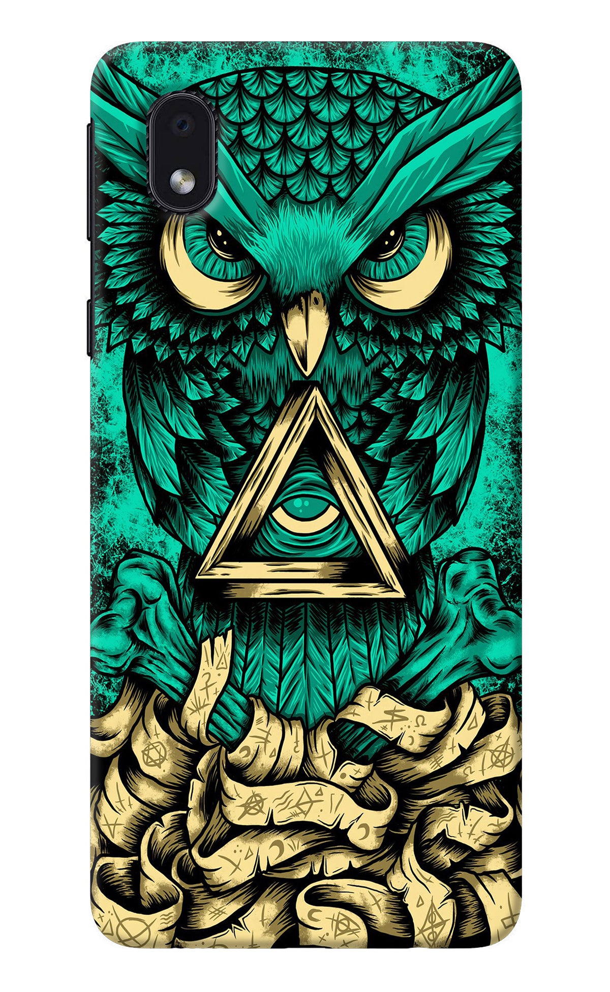 Green Owl Samsung M01 Core Back Cover