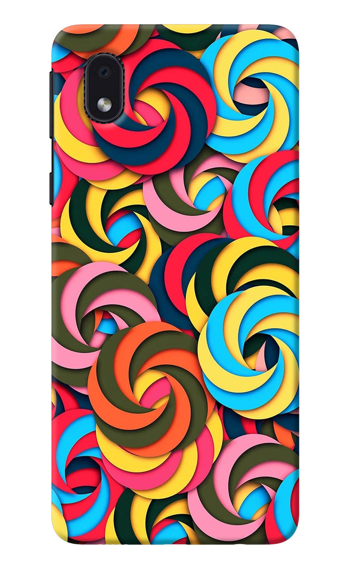 Spiral Pattern Samsung M01 Core Back Cover