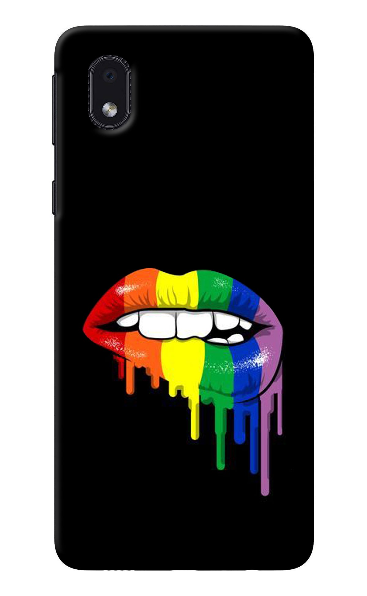 Lips Biting Samsung M01 Core Back Cover