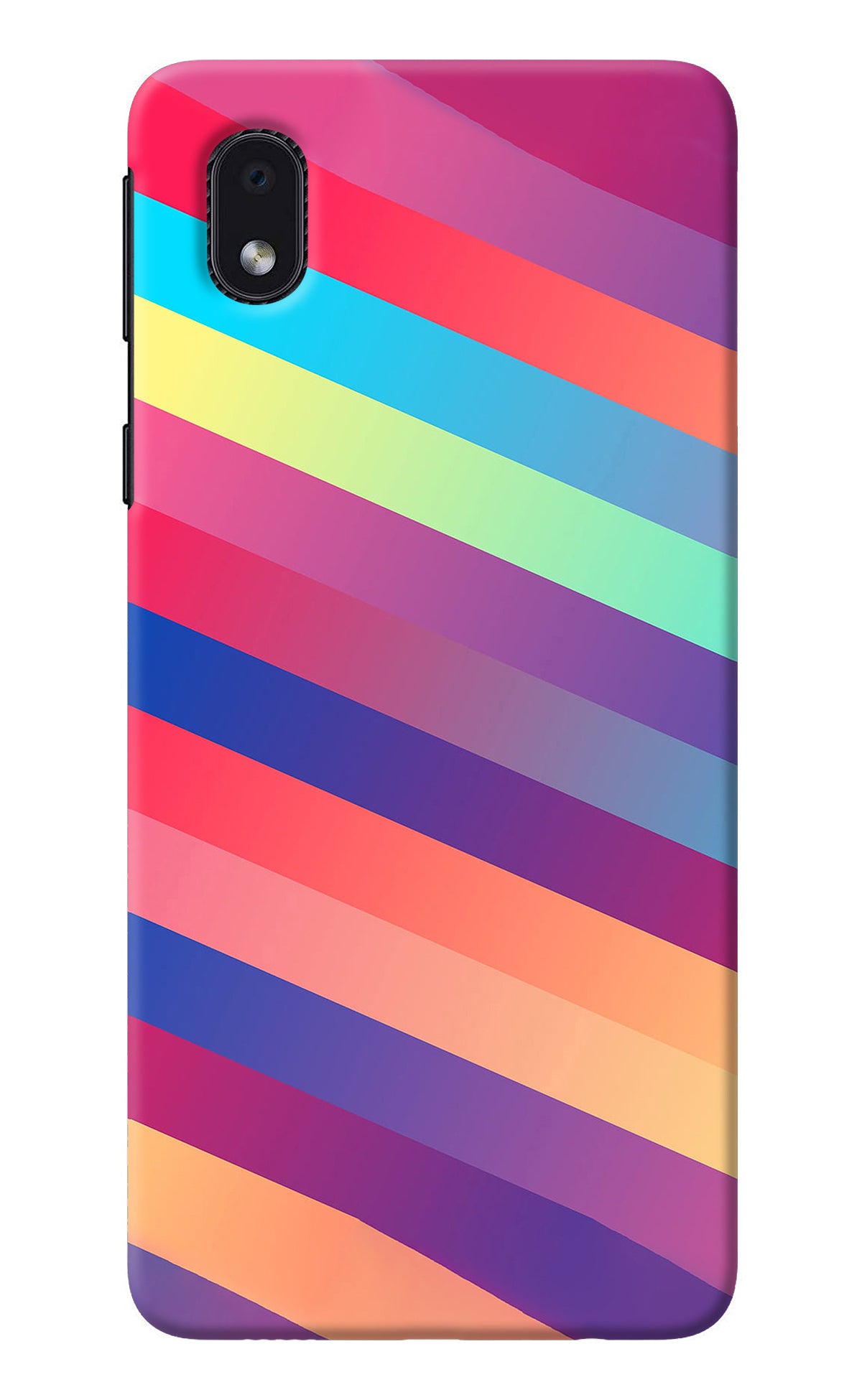 Stripes color Samsung M01 Core Back Cover