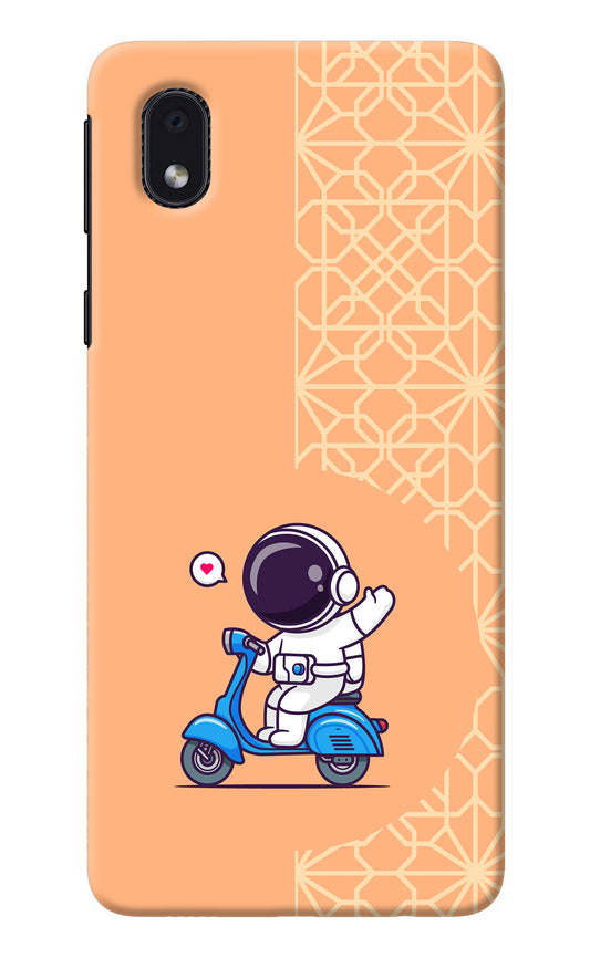 Cute Astronaut Riding Samsung M01 Core Back Cover
