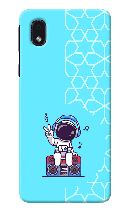 Cute Astronaut Chilling Samsung M01 Core Back Cover