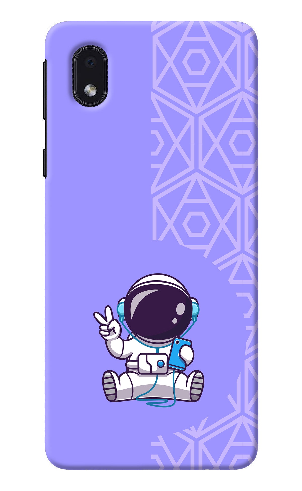 Cute Astronaut Chilling Samsung M01 Core Back Cover