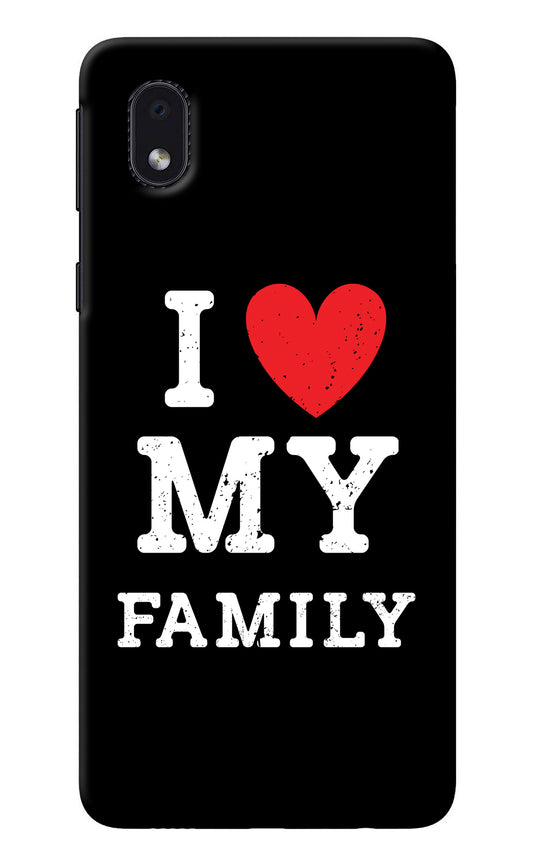 I Love My Family Samsung M01 Core Back Cover