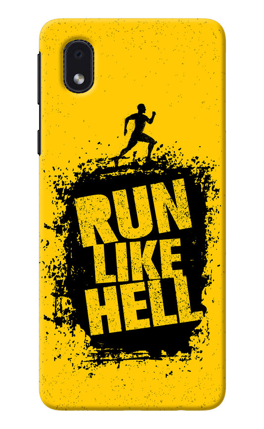 Run Like Hell Samsung M01 Core Back Cover