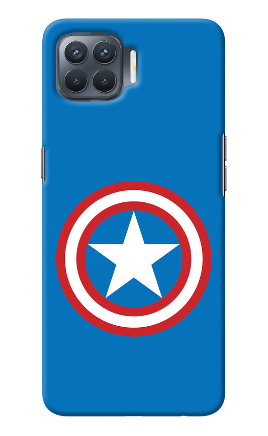 Captain America Logo Oppo F17 Pro Back Cover