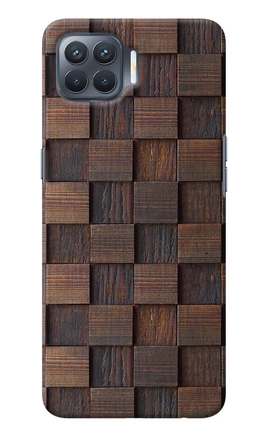 Wooden Cube Design Oppo F17 Pro Back Cover