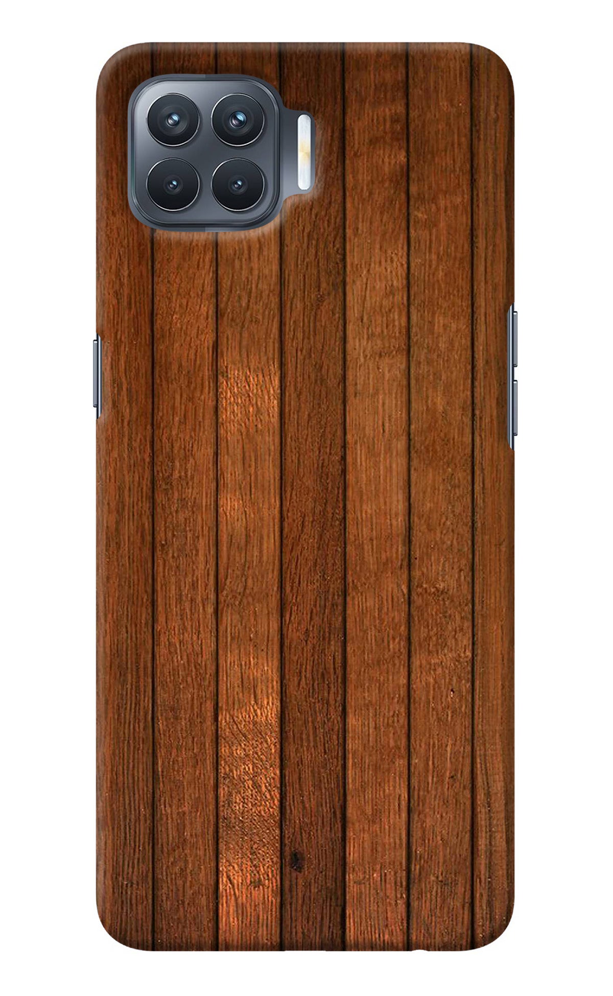 Wooden Artwork Bands Oppo F17 Pro Back Cover