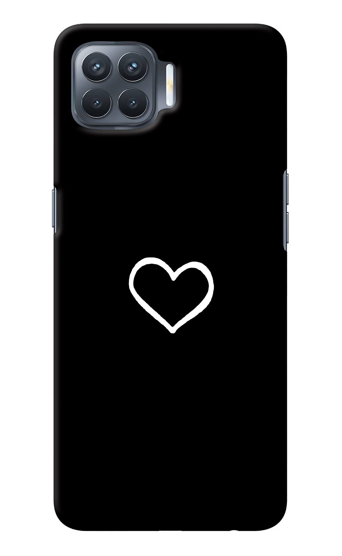 Heart Oppo F17 Pro Back Cover