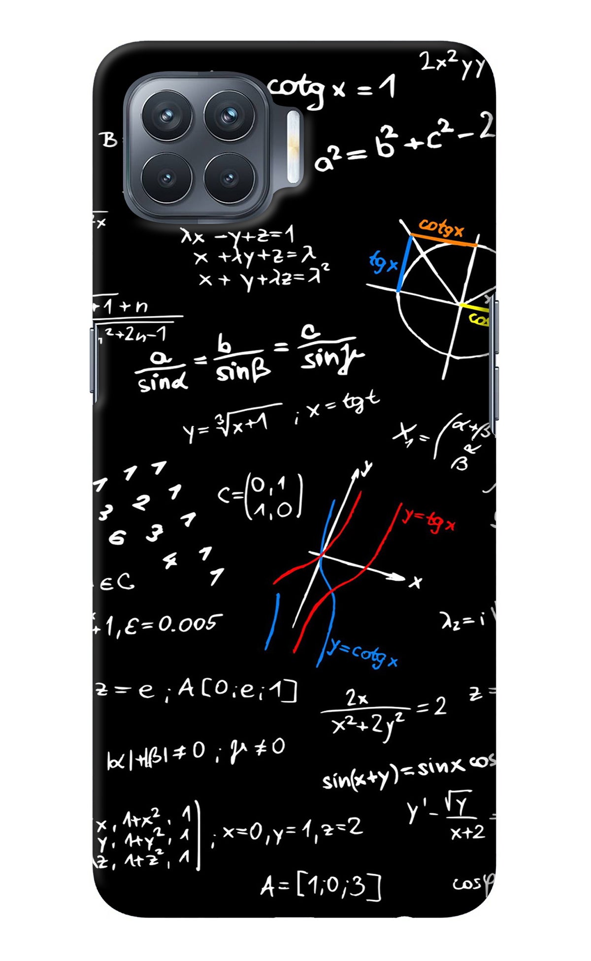 Mathematics Formula Oppo F17 Pro Back Cover