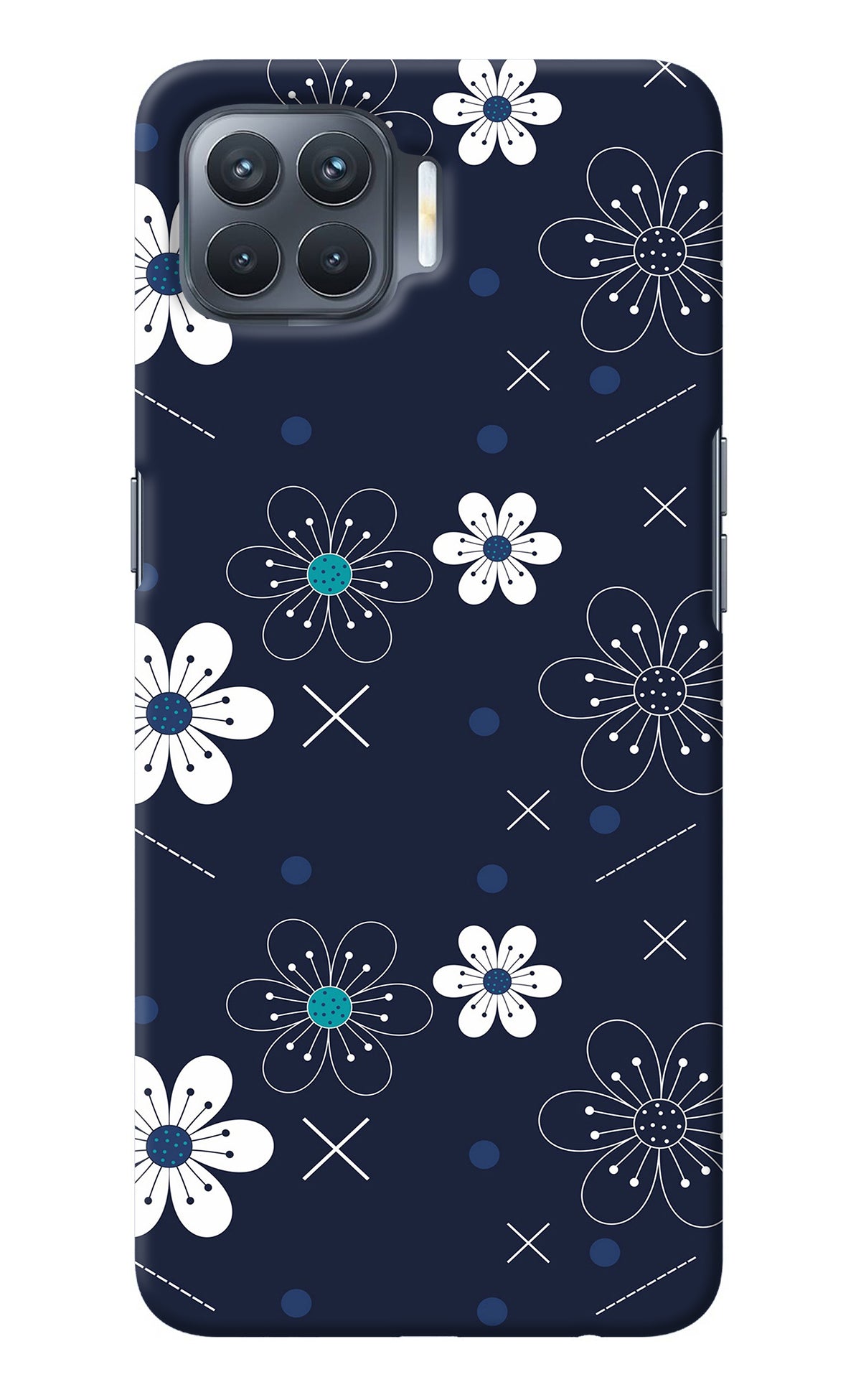 Flowers Oppo F17 Pro Back Cover