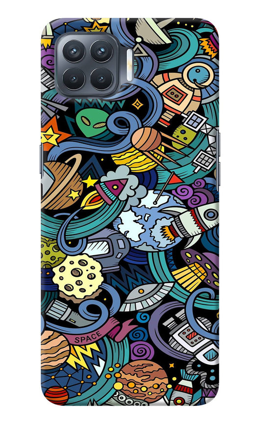 Space Abstract Oppo F17 Pro Back Cover