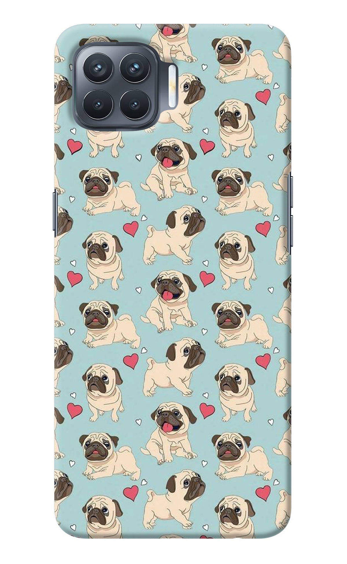 Pug Dog Oppo F17 Pro Back Cover