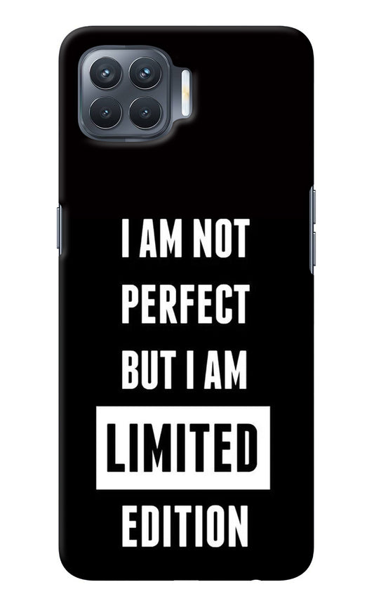 I Am Not Perfect But I Am Limited Edition Oppo F17 Pro Back Cover