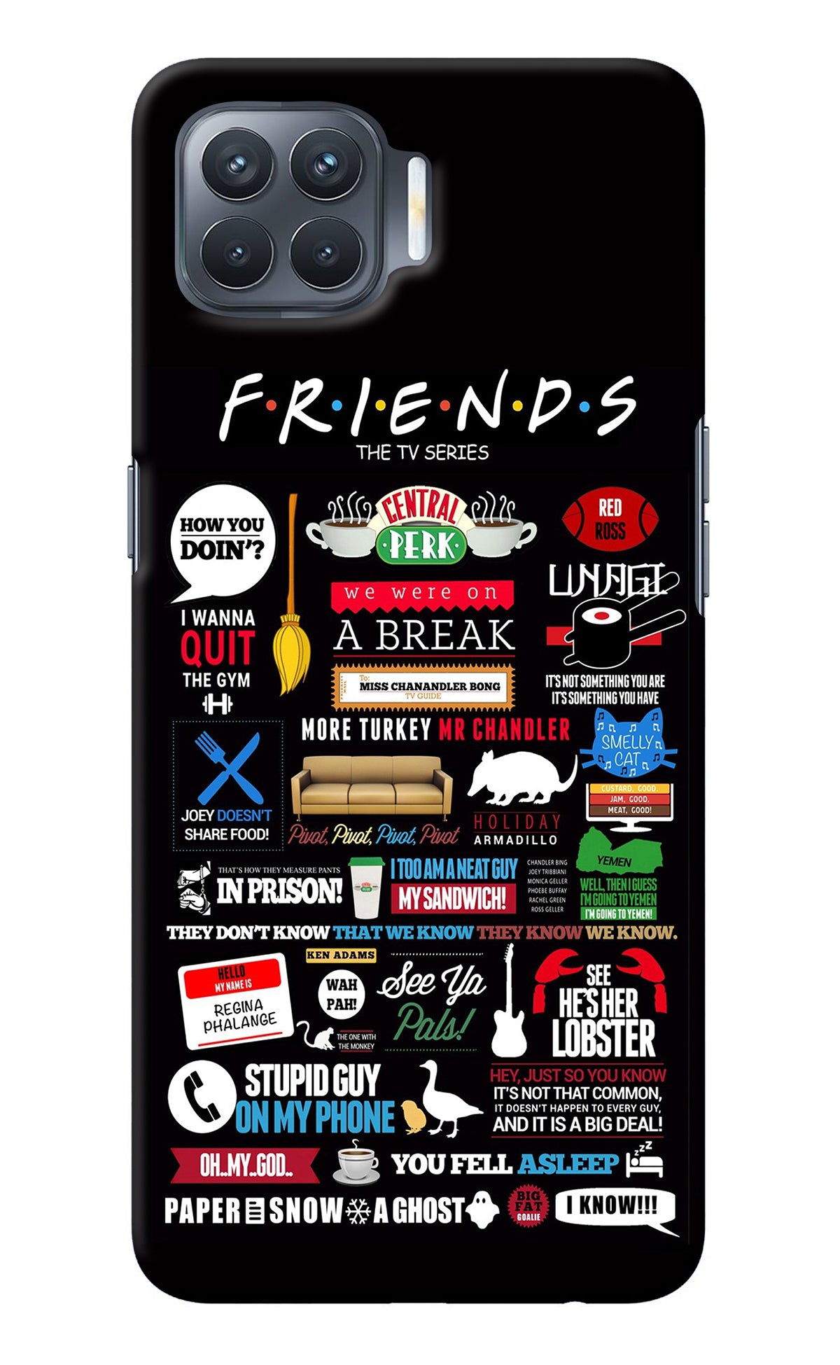 FRIENDS Oppo F17 Pro Back Cover