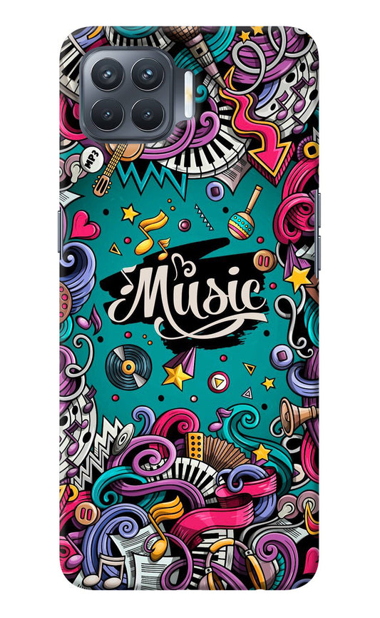 Music Graffiti Oppo F17 Pro Back Cover