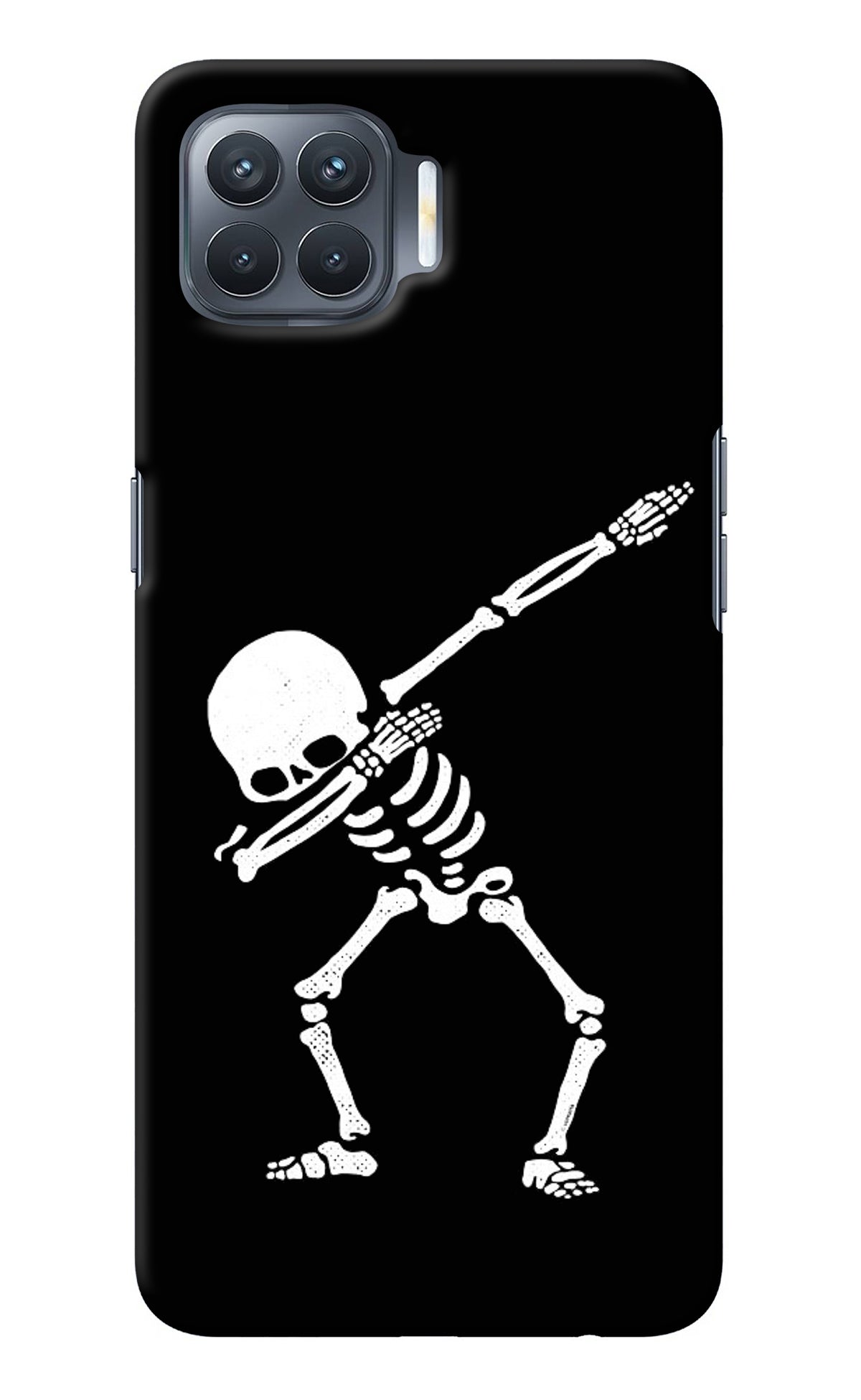 Dabbing Skeleton Art Oppo F17 Pro Back Cover