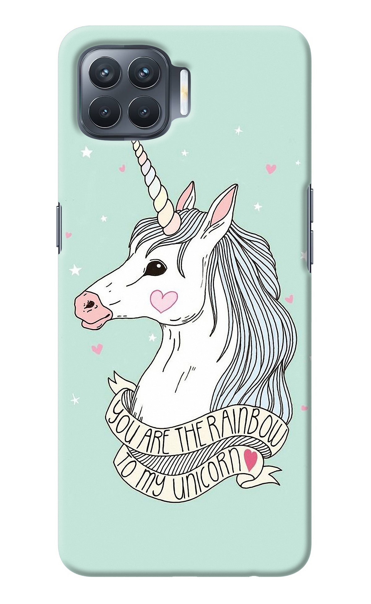 Unicorn Wallpaper Oppo F17 Pro Back Cover