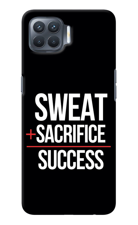 Sweat Sacrifice Success Oppo F17 Pro Back Cover