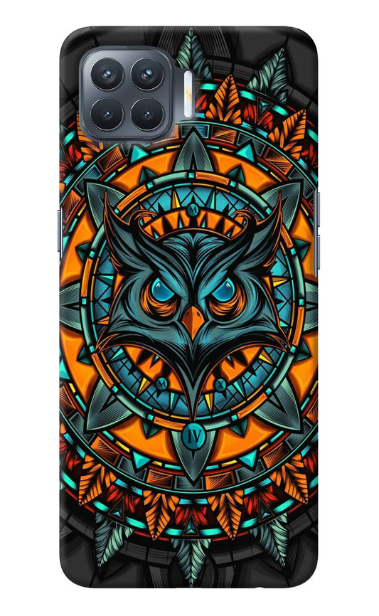 Angry Owl Art Oppo F17 Pro Back Cover