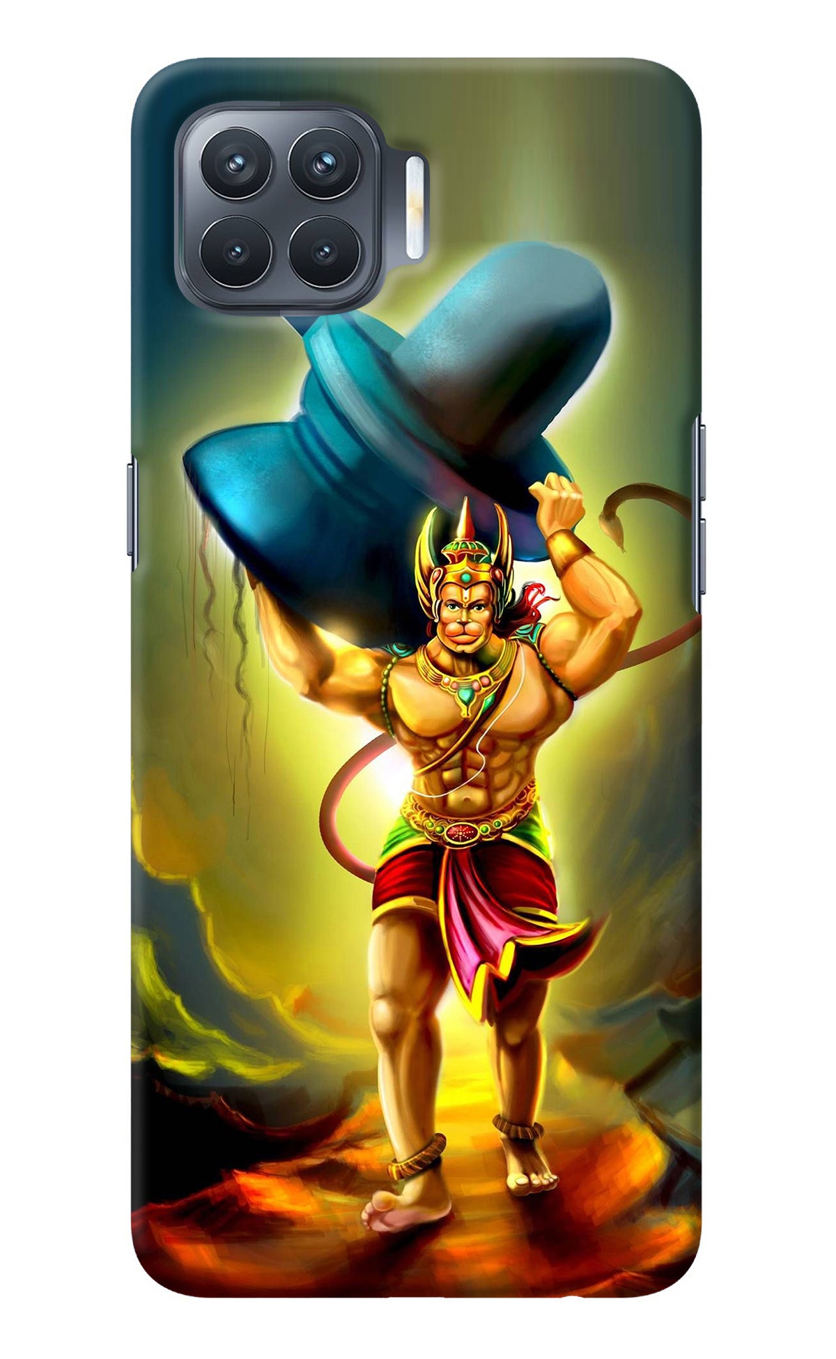 Lord Hanuman Oppo F17 Pro Back Cover