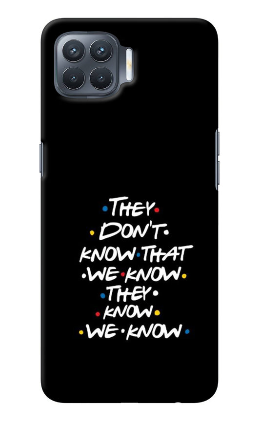 FRIENDS Dialogue Oppo F17 Pro Back Cover