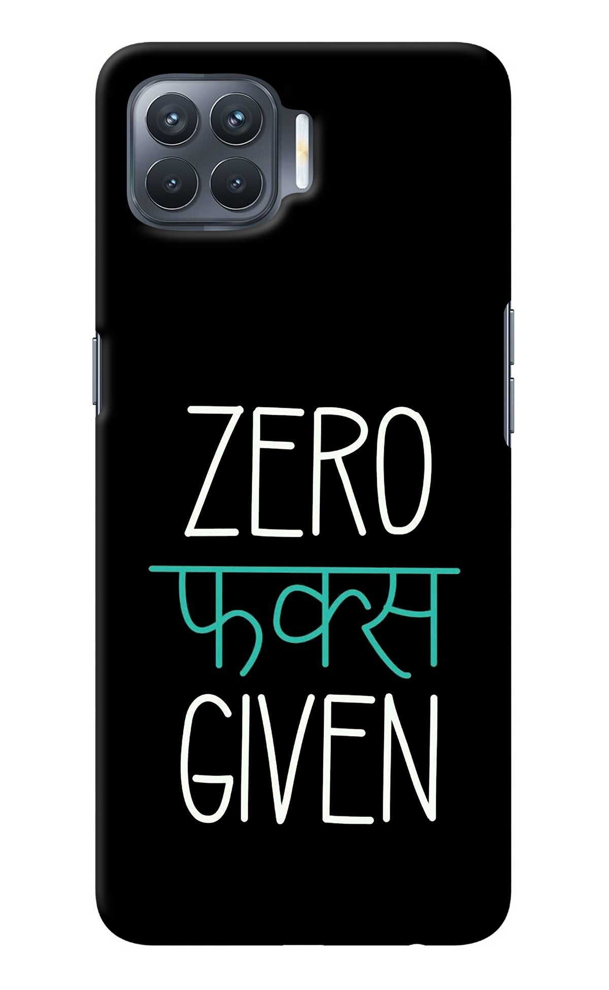 Zero Fucks Given Oppo F17 Pro Back Cover